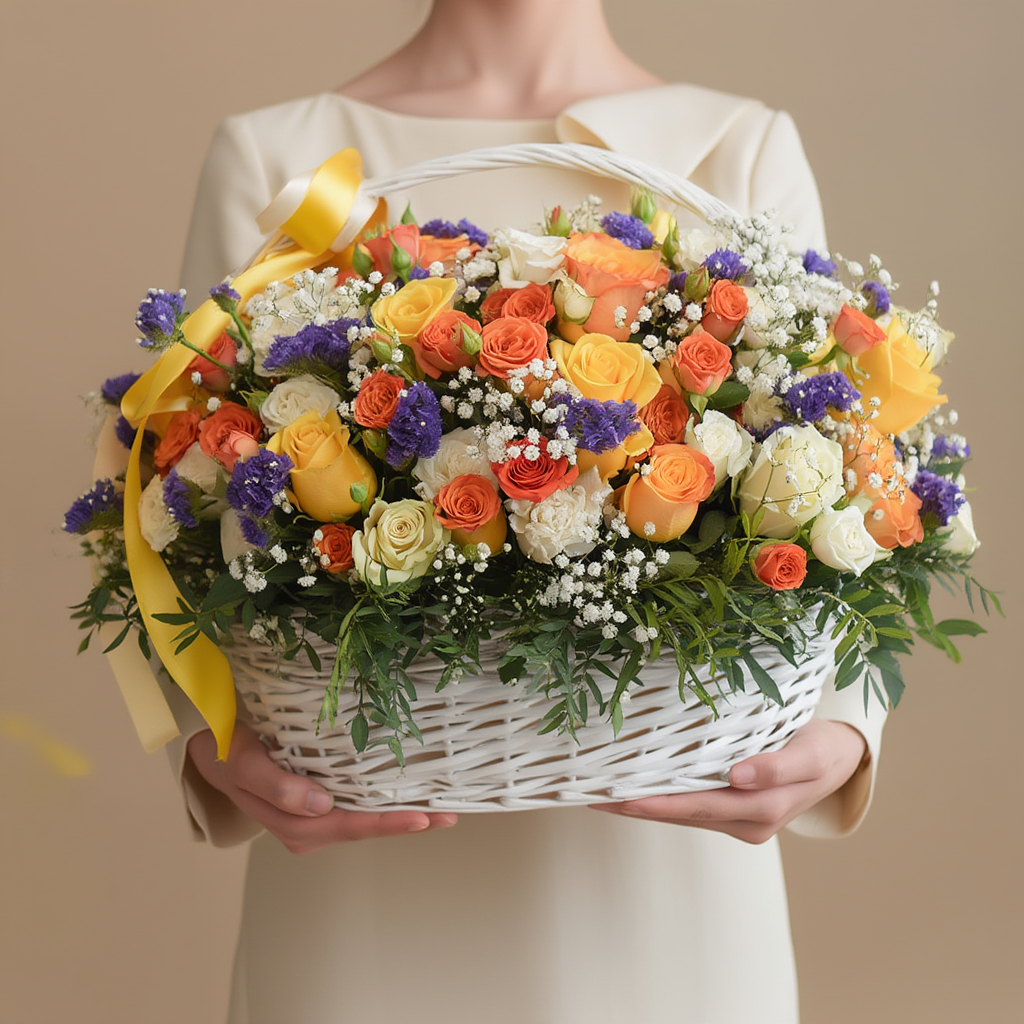 Vibrant colors basket