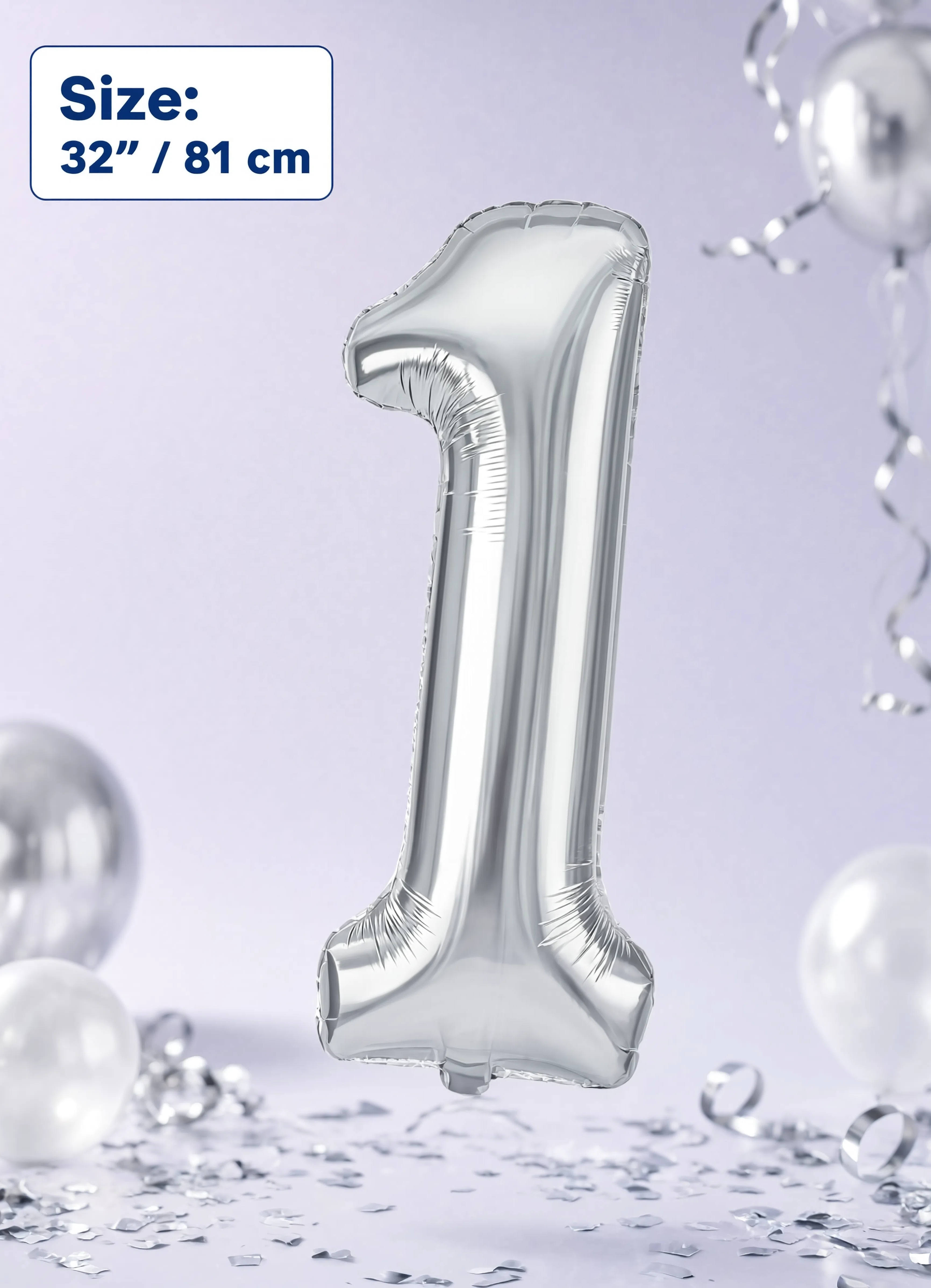 32 Inch Number 1 Foil Balloon