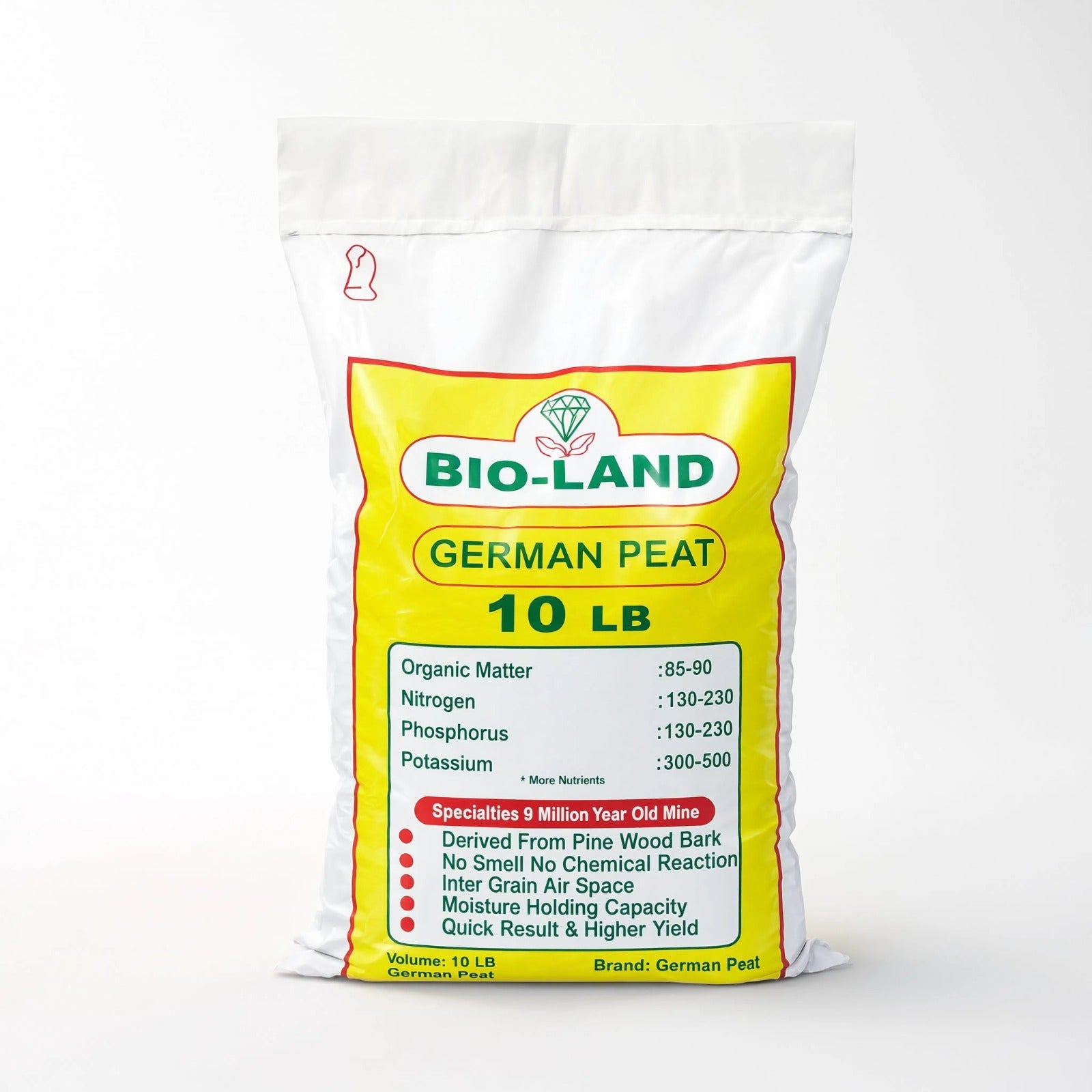 Shalimar Bio-Land German Peat 10 LB eco-friendly soil conditioner bag – Nura Flowers Dubai