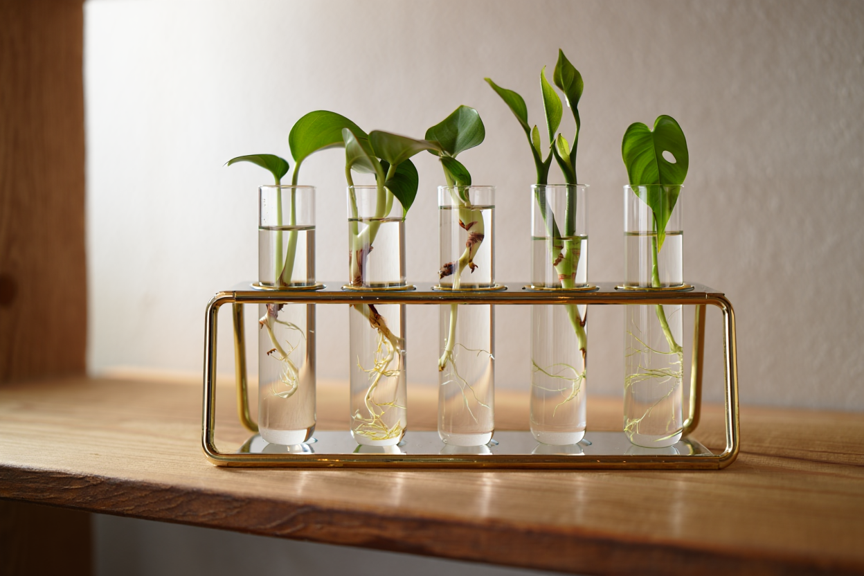 Hydroponic indoor plant in glass vase Dubai delivery