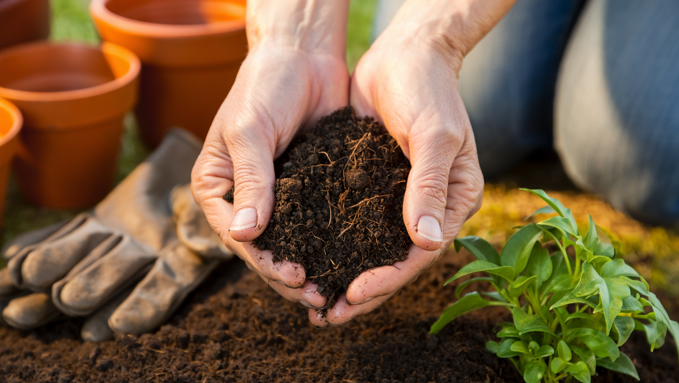 Premium potting soil for indoor and outdoor plants in Dubai