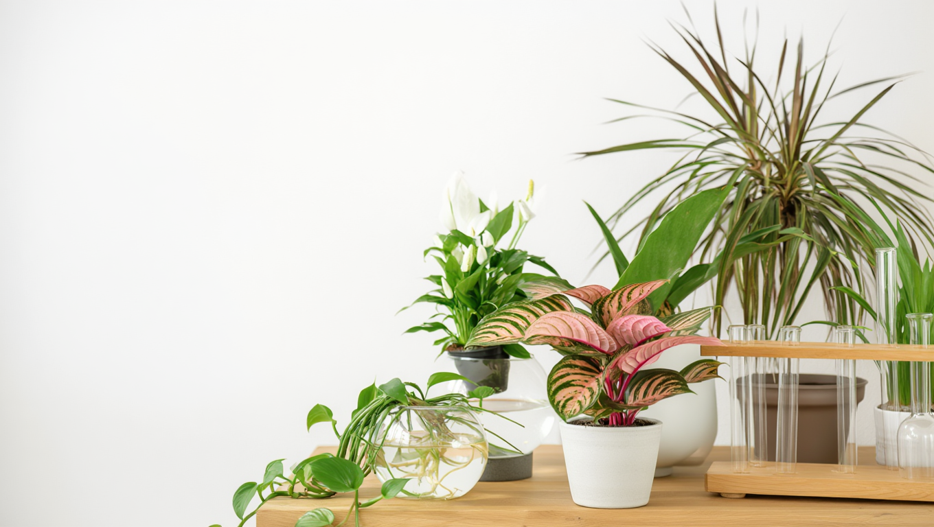 Indoor plant and flower combo arrangement by Nura Flowers