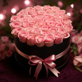 Revival pink roses Round Box