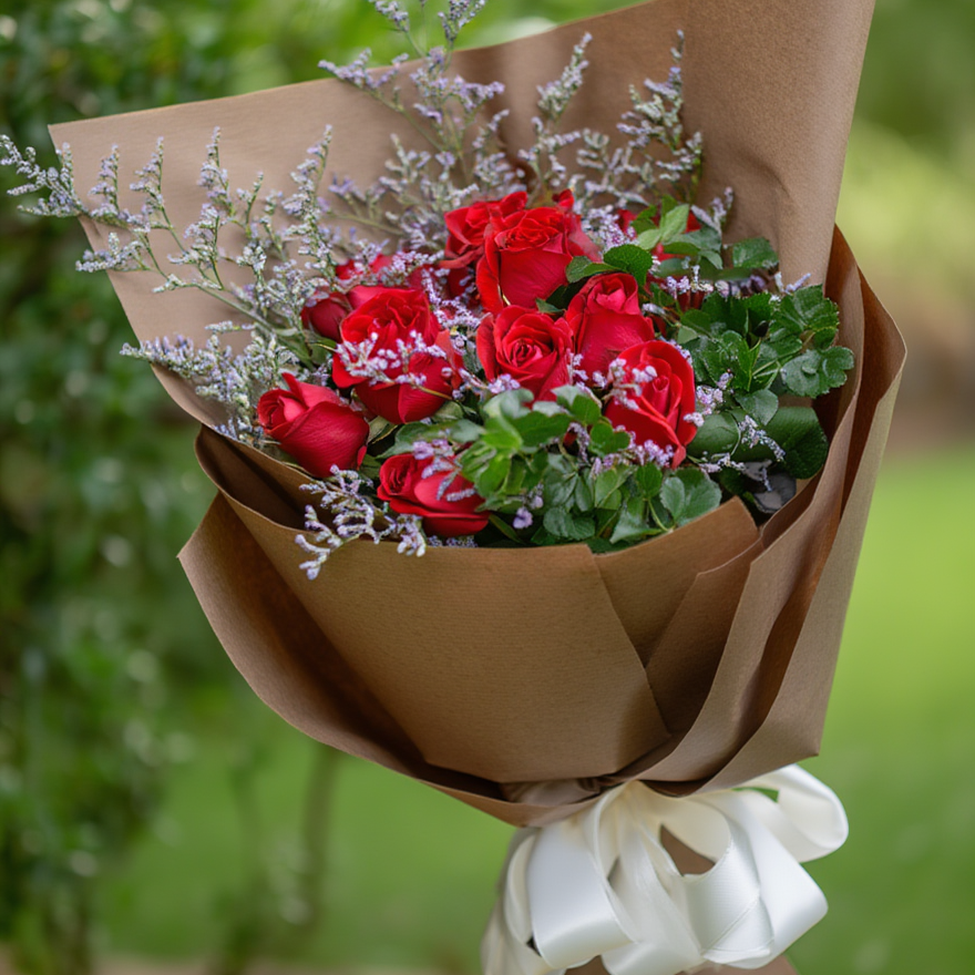 12 Red roses