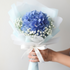 Bouquet of blue flowers with baby&