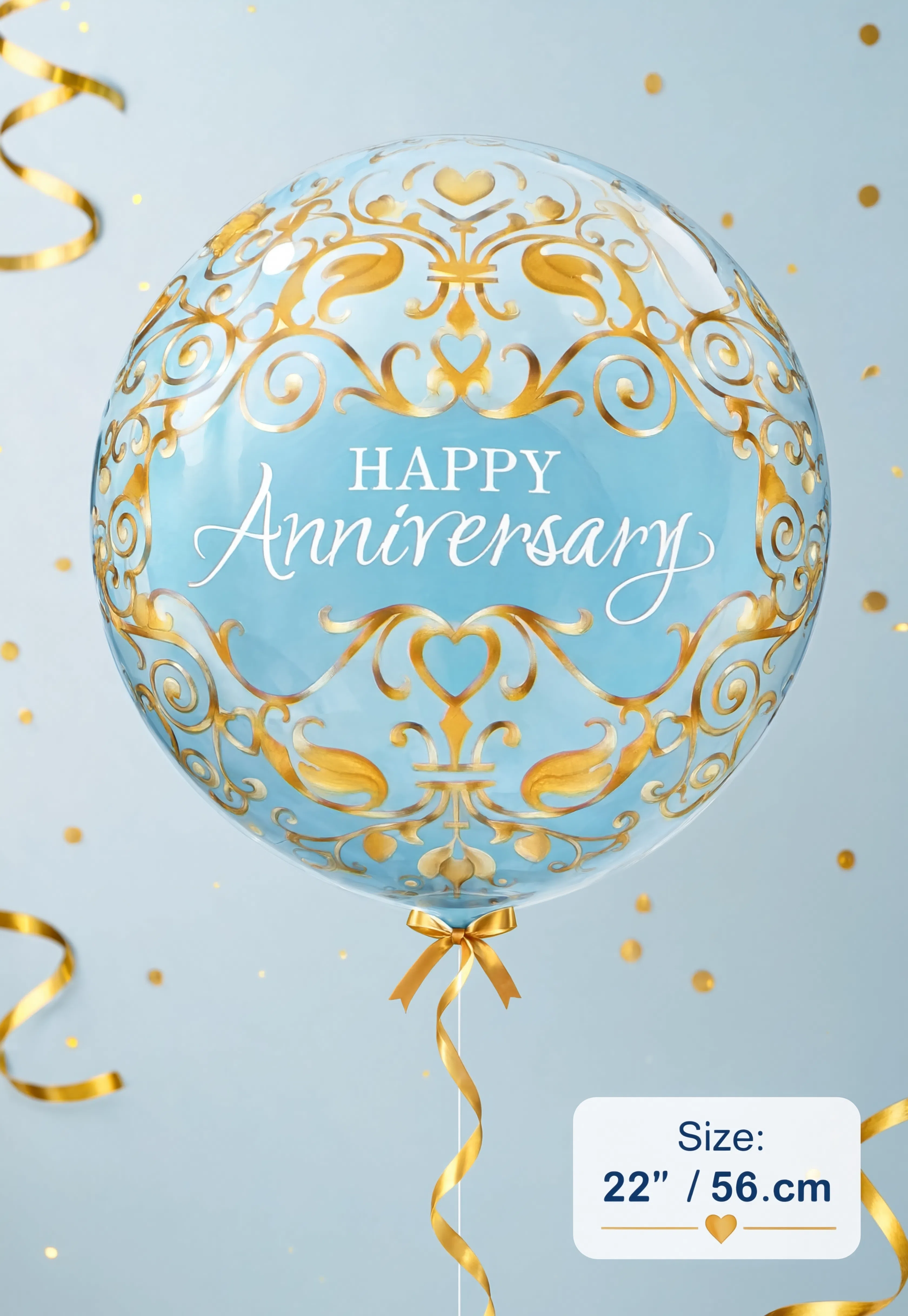 Happy Anniversary Bubble Balloon 56cm