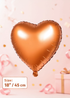 18 Inch Rose Gold Heart Foil Balloon – Premium Party & Celebration Balloon