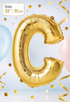 Letter C Foil Balloon 32