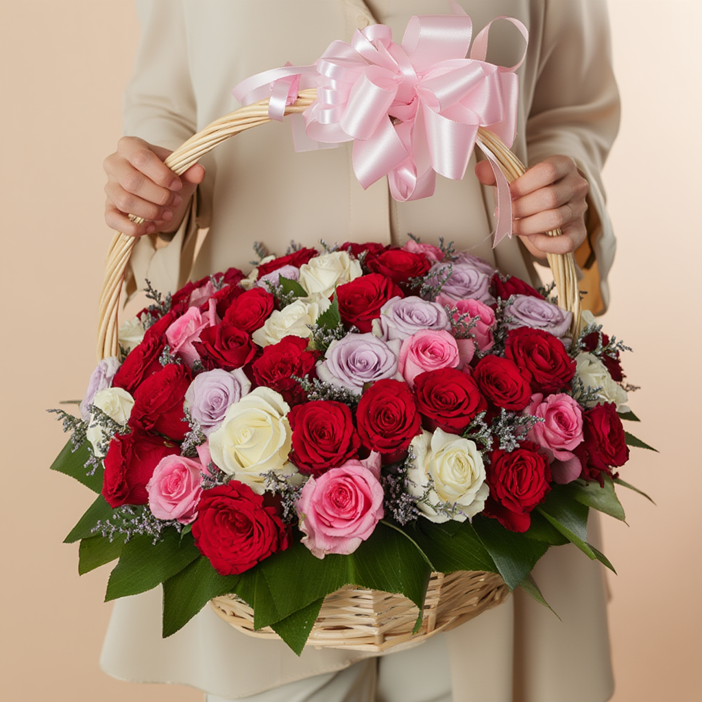 Rose land basket