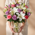 Bouquet of flowers against a neutral background