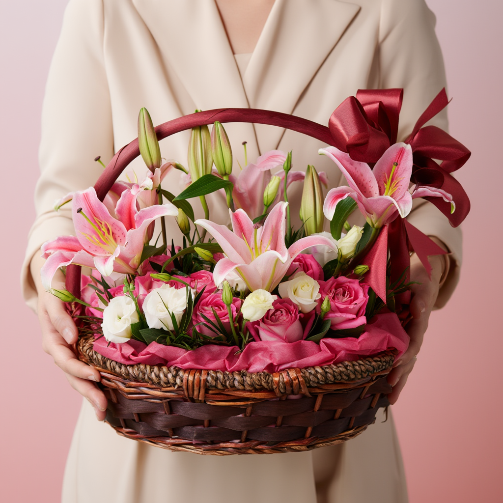 Elegant pinky basket