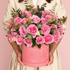 Elegant pink rose and eucalyptus arrangement Dubai