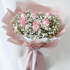 Bouquet of pink roses and baby&