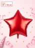 18-inch red star-shaped foil balloon for birthdays, graduations, weddings, anniversaries, baby showers, and party decorations.