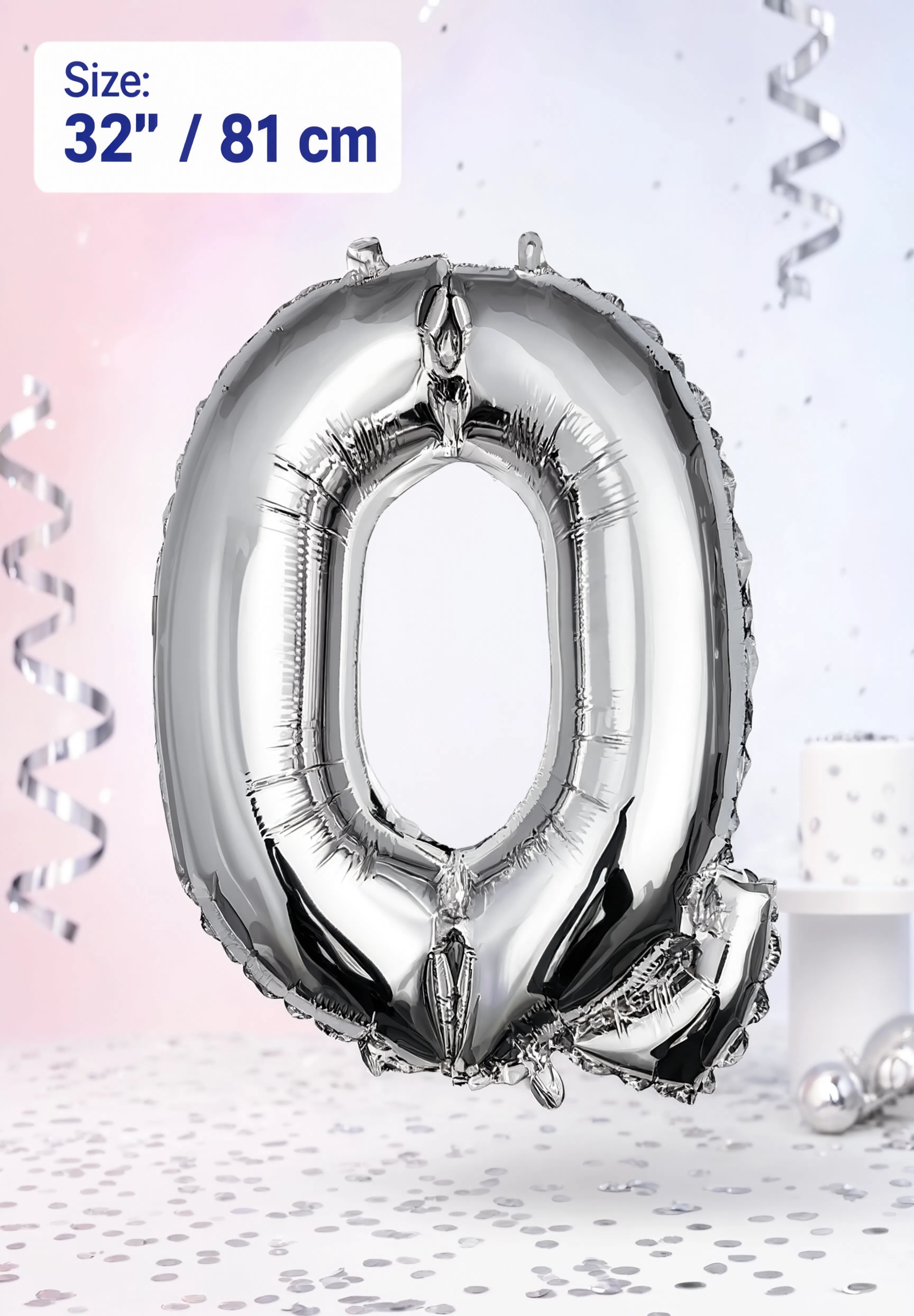 32-Inch (81 cm) Letter Q Foil Balloon – Gold &amp; Silver