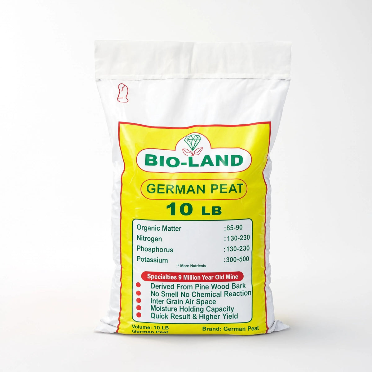 Shalimar Bio-Land German Peat 10 LB eco-friendly soil conditioner bag – Nura Flowers Dubai