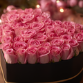 Revival pink roses Heart Box